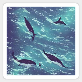 Whales Sticker